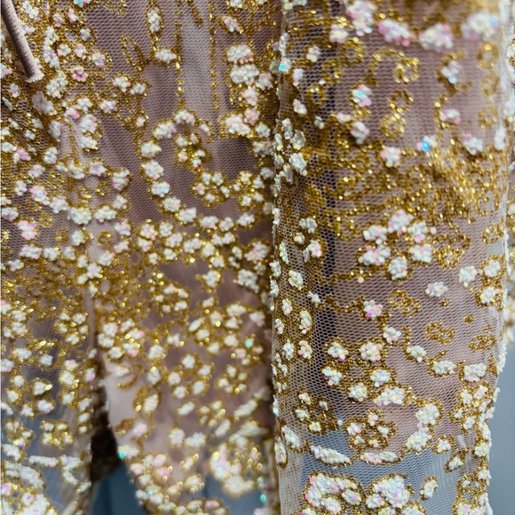 Hello Molly Women's Gold and Pink Playsuit-romper Size S - Picture 5 of 6